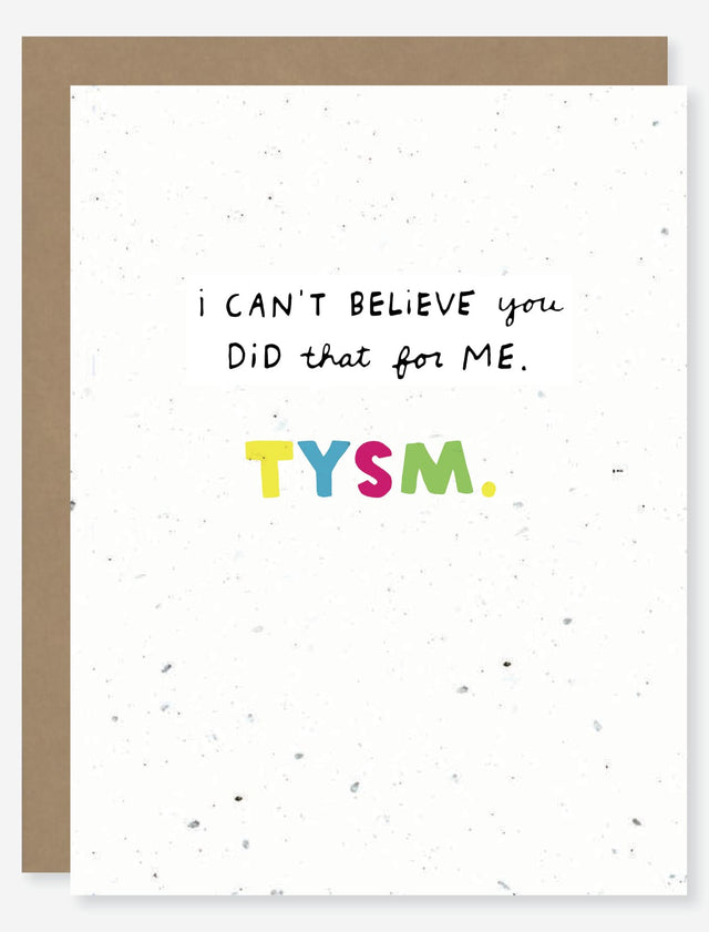 thank you wildflower seed paper card for mental health