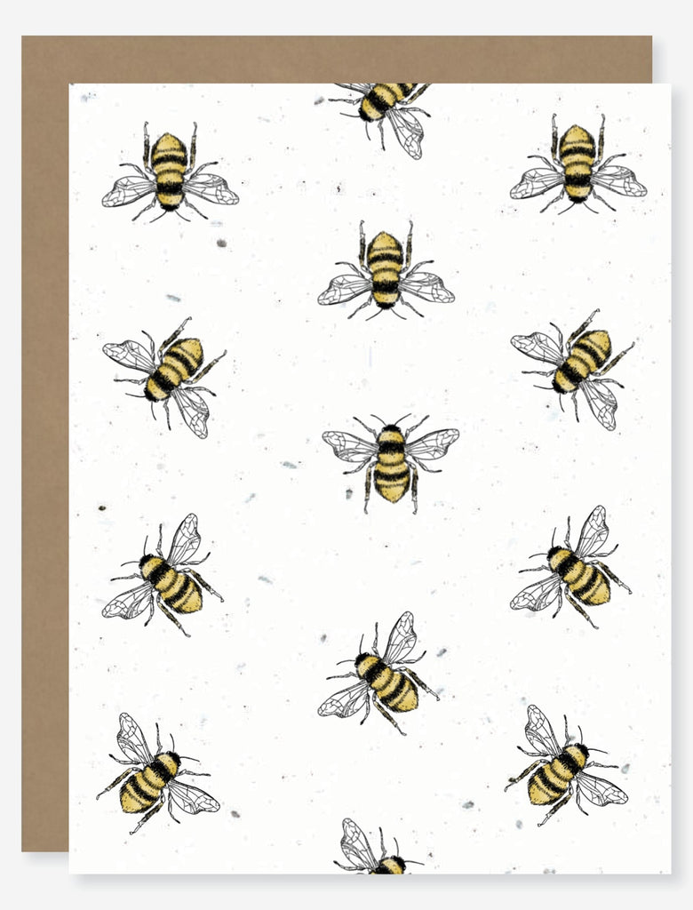 Blank spring bee card