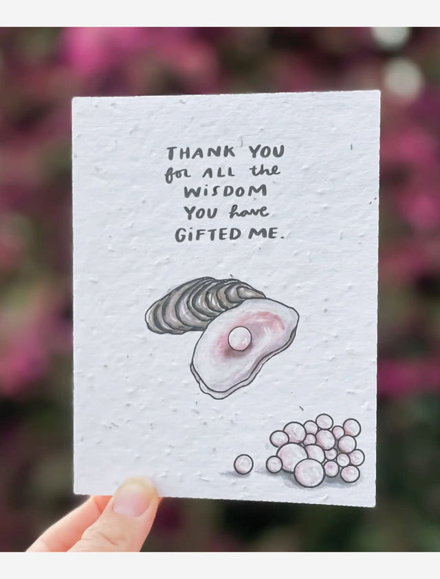gratitude thank you wildflower seed paper card