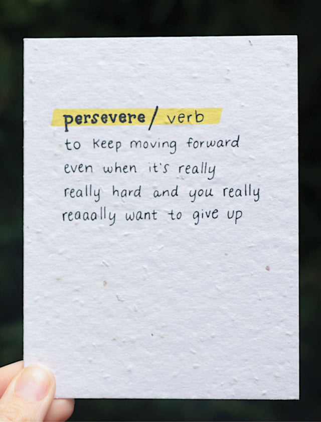 encouragement wildflower seed paper card