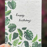 Birthday wildflower seed paper card