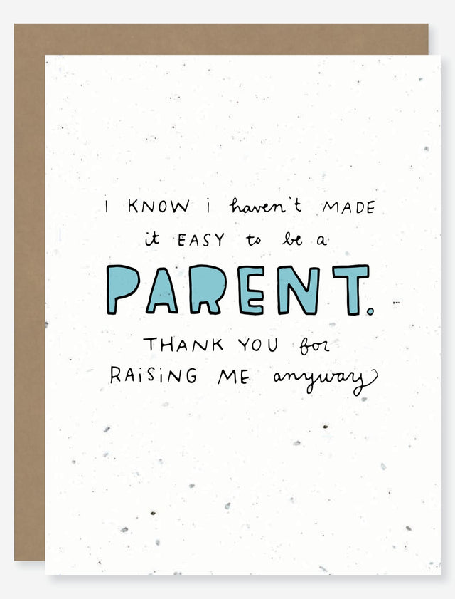Mother's Father's day wildflower seed paper card