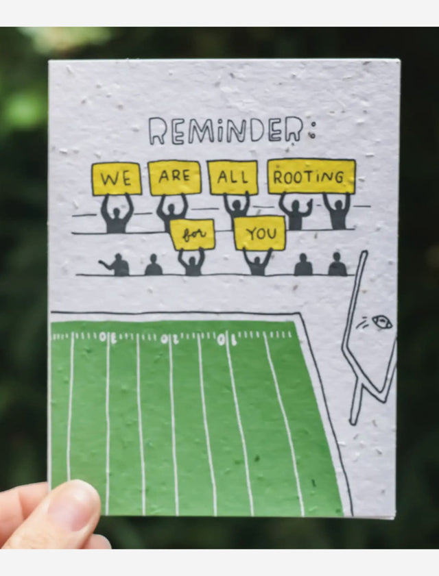 encouragement wildflower seed paper card