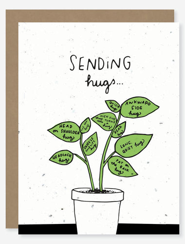 encouragement wildflower seed paper card for mental health