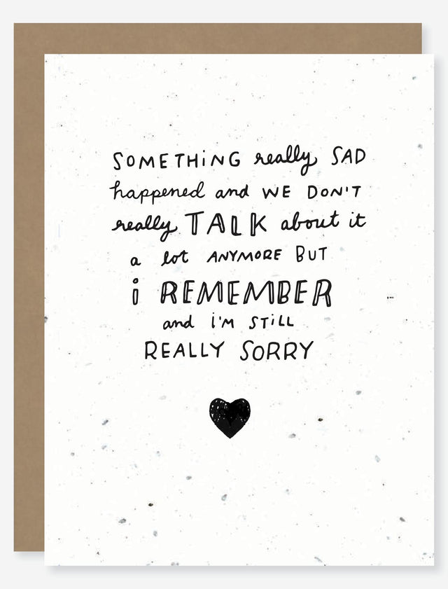 grief sympathy wildflower seed paper card for mental health