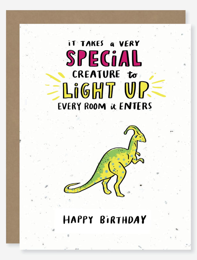 Birthday wildflower seed paper card for mental health