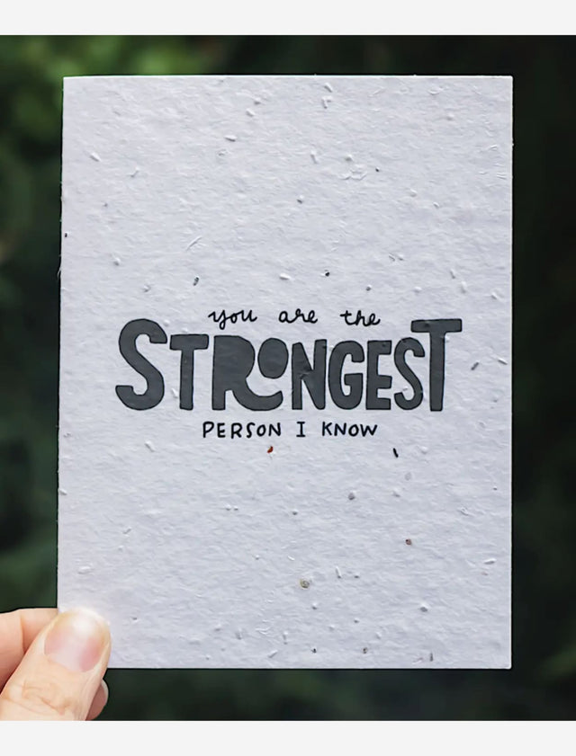 Appreciation wildflower seed paper card for mental health