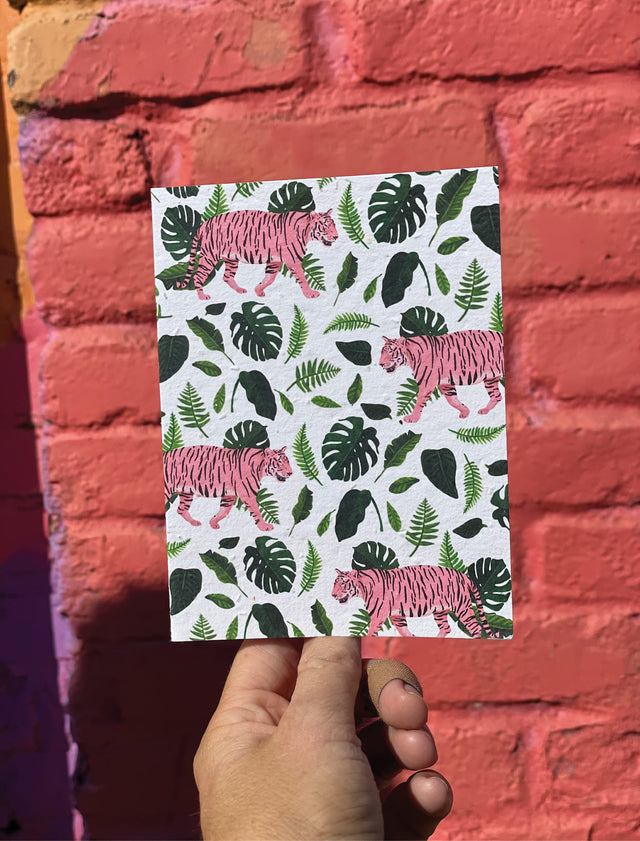 blank wildflower seed paper card for mental health