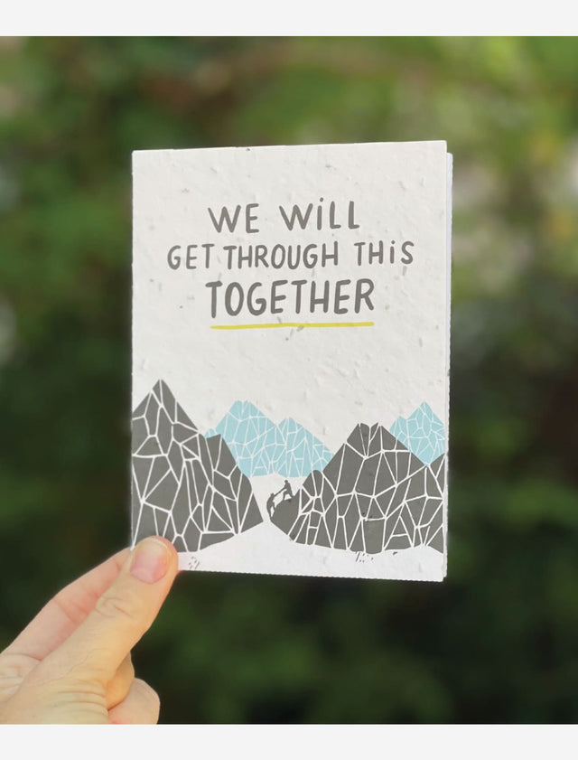 encouragement wildflower seed paper card for mental health
