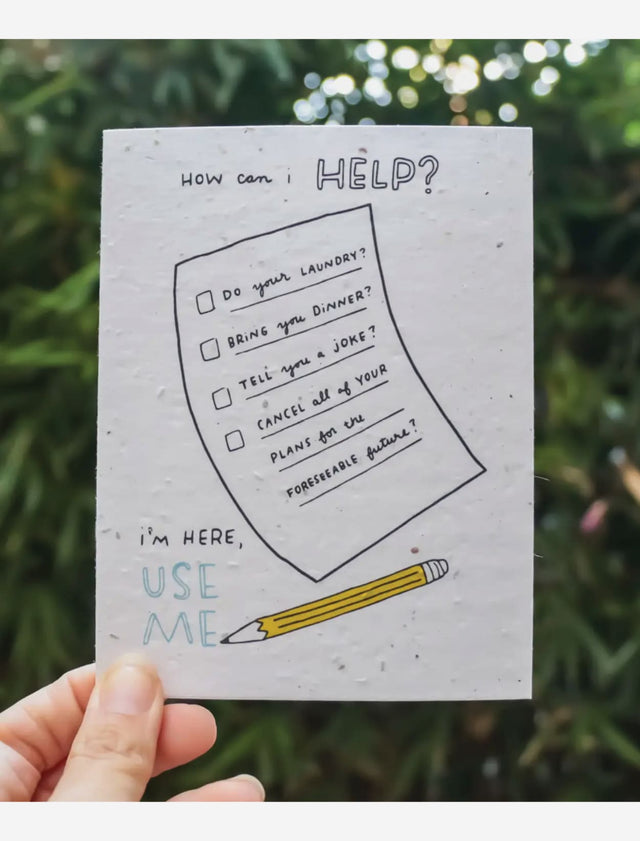 encouragement wildflower seed paper card for mental health