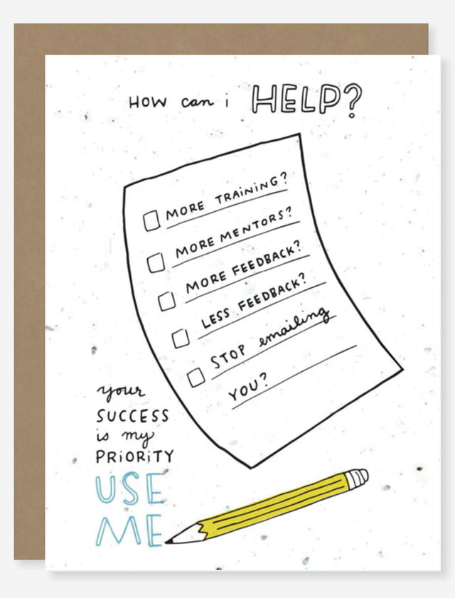 encouragement wildflower seed paper card for mental health