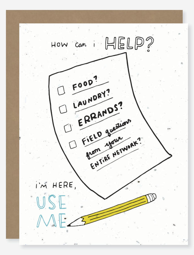 encouragement wildflower seed paper card for mental health
