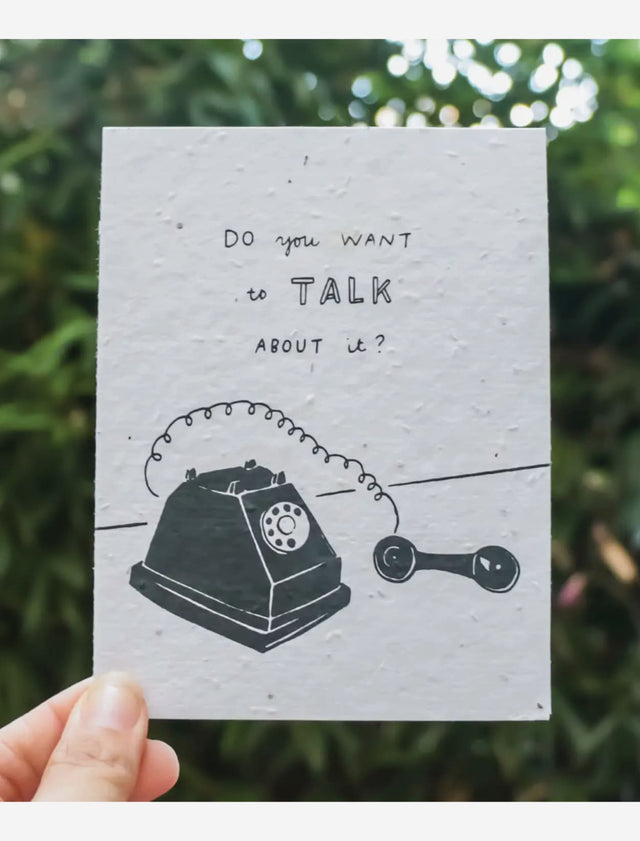 encouragement wildflower seed paper card for mental health