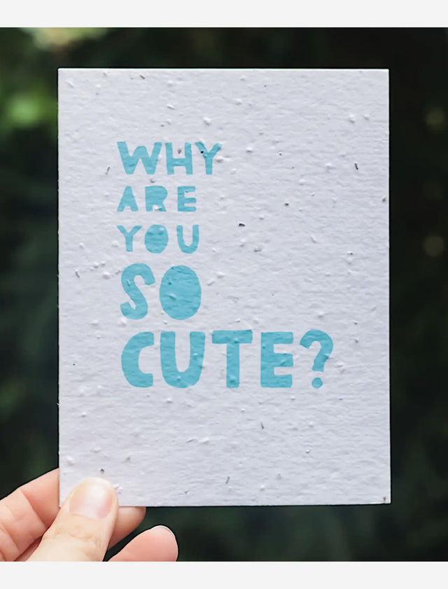 love wildflower seed paper card for mental health