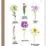 blank wildflower seed paper card for mental health