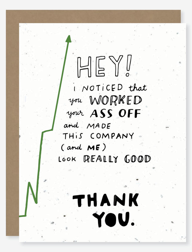 employee appreciation wildflower seed paper card for mental health
