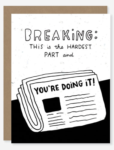 encouragement wildflower seed paper card for mental health