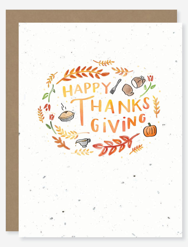 thanksgiving holiday greeting card