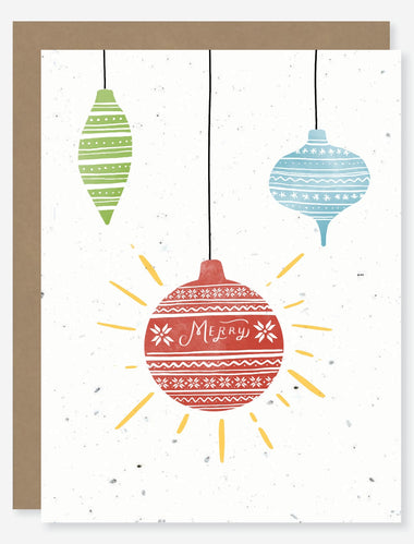 holiday seed paper greeting card