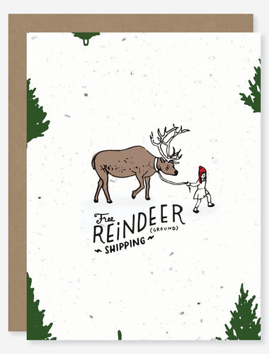 holiday Christmas wildflower seed paper card