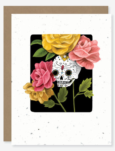 holiday Halloween wildflower seed paper card for mental health