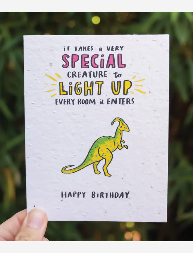 Birthday wildflower seed paper card for mental health