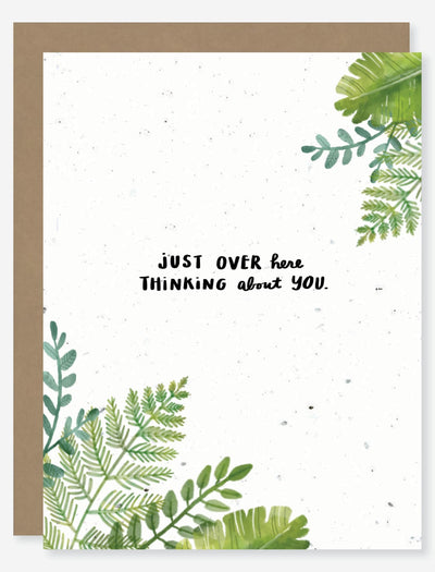 love wildflower seed paper card for mental health