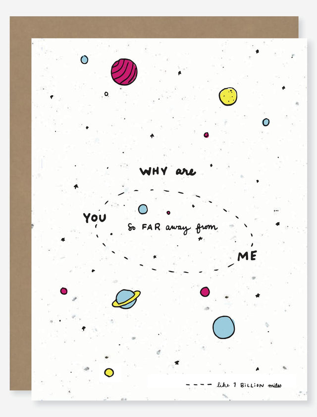 miss you love wildflower seed paper card for mental health